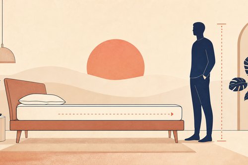 Illustration du choix d'un matelas pour une personne de grande taille