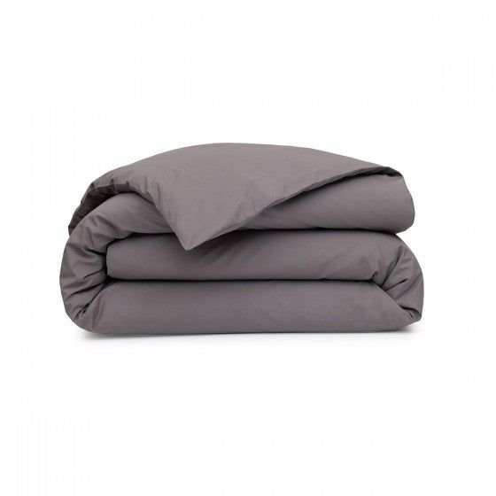 Parure de lit Onéa en percale coloris Anthracite