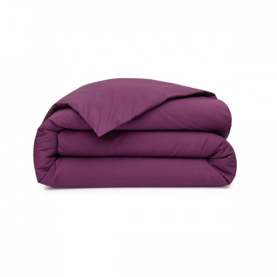 Housse de couette Percale Aubergine
