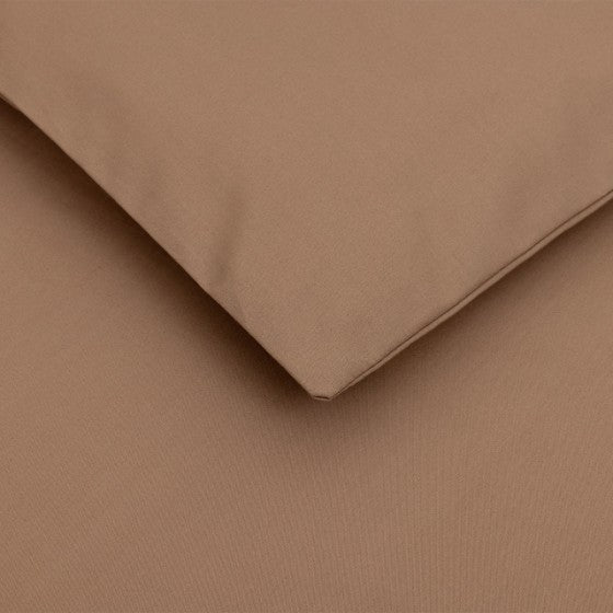 Housse de couette Percale Taupe