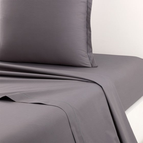 Drap plat Percale Anthracite