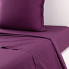 Drap plat Percale Aubergine