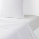 Drap plat Percale Blanc