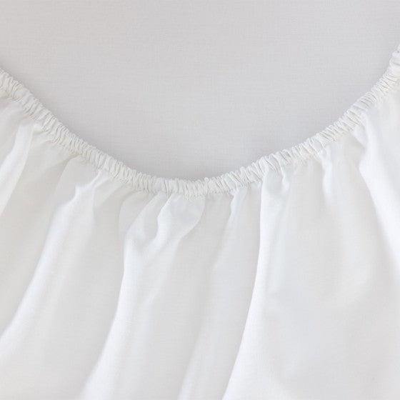 Drap housse Percale Blanc