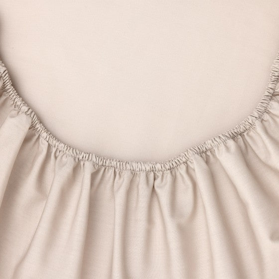 Drap housse Percale Sable