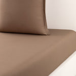 Drap housse Percale Taupe 35