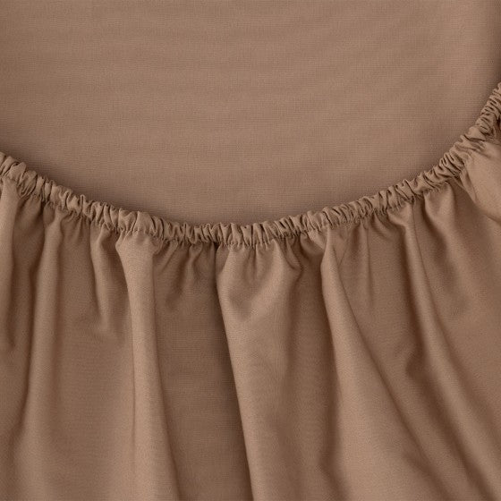 Drap housse Percale Taupe