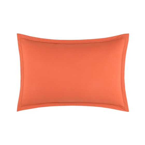 Taie d'oreiller Percale Mandarine