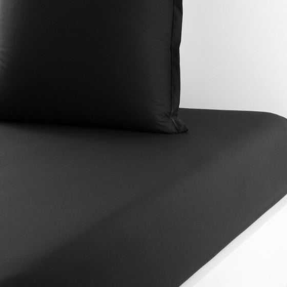 Drap housse Percale Noir 35