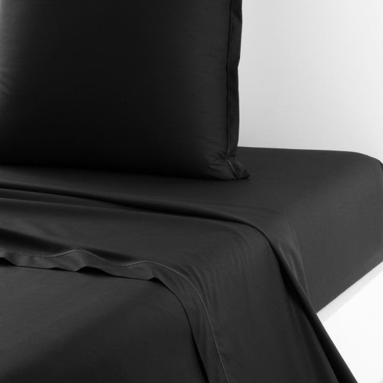 Drap plat Percale Noir