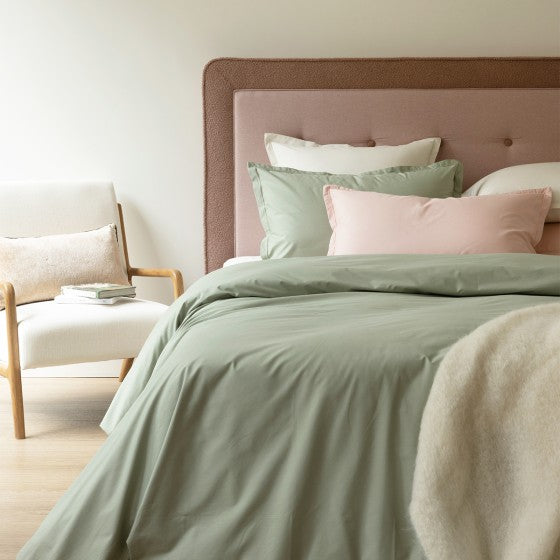 Housse de couette Percale Pistache