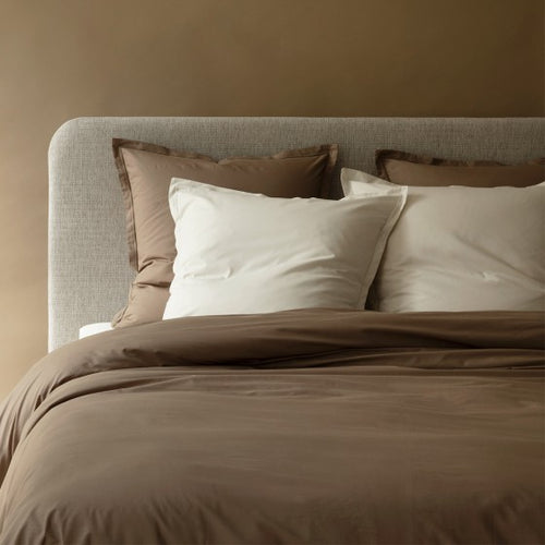 Housse de couette Percale Taupe