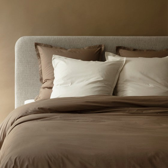 Housse de couette Percale Taupe