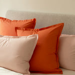 Taie d'oreiller Percale Mandarine