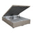 Sommier coffre Alcove Lattes actives - Taupe