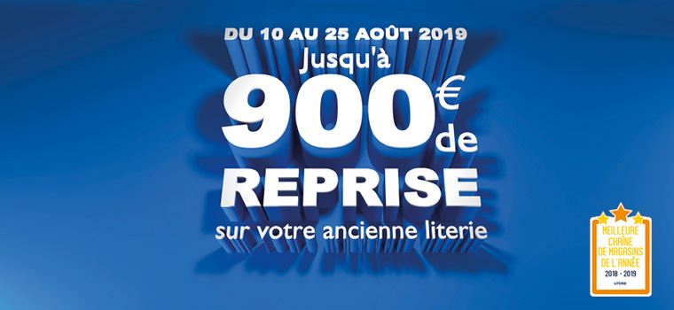 remise réduction promotion lit matelas sommier reprise pas cher MAISON de la LITERIE 2019