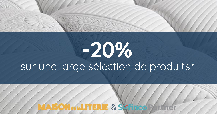 operation 20% remise offre literie matelas lit sommier pas cher