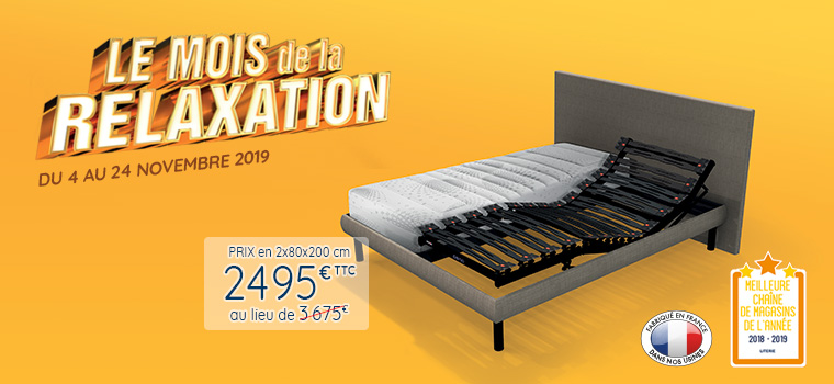 mois relaxation lit matelas sommier promotion MAISON de la LITERIE